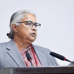 सुशासन नभए दुई तिहाइ बहुमतले पनि स्थिरता दिन नसक्ने सन्देश जेनजी आन्दोलनको होः पूर्वप्रधानमन्त्री सुशीला कार्की सुशासन नभए दुई तिहाइ बहुमतले पनि स्थिरता दिन नसक्ने सन्देश जेनजी आन्दोलनको होः पूर्वप्रधानमन्त्री सुशीला कार्की