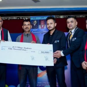 इन्द्रपुर जसीजको २५ औँ वार्षिकोत्सवमा संस्थापकहरु सम्मानित