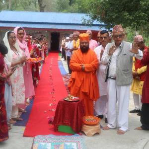 पथरीमा ध्यान केन्द्र शिलान्यास