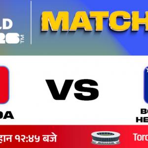 विश्वकप २०२६ को तेस्रो खेलमा क्यानडा र बोस्नियाले पाए समान १ अङ्क
