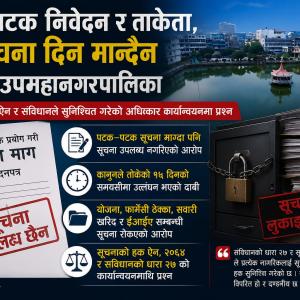सूचनाको हक प्रयोग गरेर सूचना माग्दा पनि दिन मान्दैन इटहरी उपमहानगरपालिका
