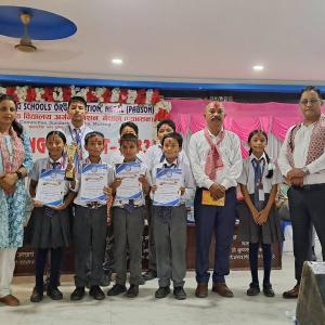 सुन्दरहरैंचामा प्याब्सनको आयोजनामा भएको नगरस्तरीय स्पेलिङ कन्टेस्टमा ब्राइट फ्युचर पहिलो