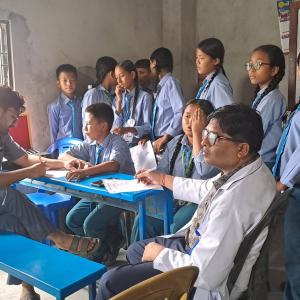 नोबेल मेडिकल कलेजको सहकार्यमा हिमालय इङ्लिस स्कुलमा निःशुल्क आँखा र दाँत परीक्षण शिविर नोबेल मेडिकल कलेजको सहकार्यमा हिमालय इङ्लिस स्कुलमा निःशुल्क आँखा र दाँत परीक्षण शिविर