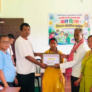 वराहक्षेत्र– ९ मा बालदिवसको अवसरमा वडास्तरीय चित्रकला प्रतियोगिता सम्पन्न वराहक्षेत्र– ९ मा बालदिवसको अवसरमा वडास्तरीय चित्रकला प्रतियोगिता सम्पन्न