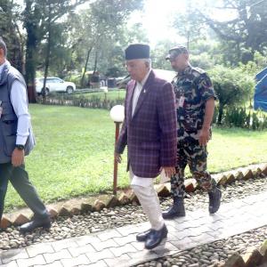 बाढी प्रभावित क्षेत्रमा राष्ट्रपति रामचन्द्र पौडेल