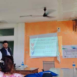 इन्द्रपुर स्वास्थ्य चौकीमा समुदायमा आधारित रोग निगरानीसम्बन्धी अभिमुखीकरण कार्यक्रम