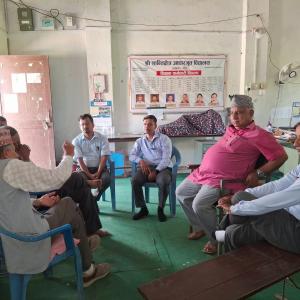 शान्ति क्षेत्र आधारभूत विद्यालयलाई कम्प्युटर र शैक्षिक सामग्री सहयोग गर्ने कार्कीको प्रतिबद्धता