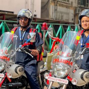काठमाडौं महानगरमा आजदेखि बाइक एम्बुलेन्स सेवा