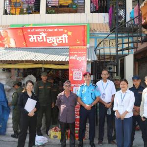 केराबारीमा बजार अनुगमन, उपभोग्य मिति सकिएका सामान नष्ट