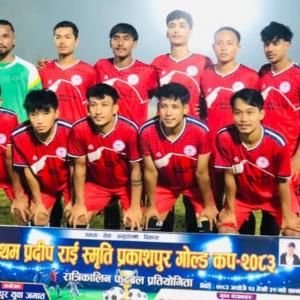 प्रथम प्रदीप राई स्मृति प्रकाशपुर गोल्डकपको फाइनलमा पुग्यो गछिया युवा समाज