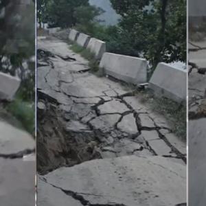 धादिङको गलौँदीमा भासियो सडक 
